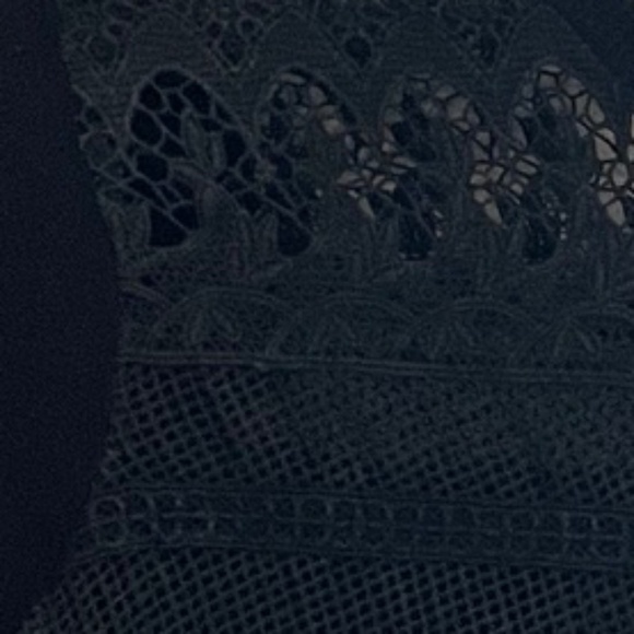 PLENTY BY TRACY REESE Cropped Tiny/Vintage Style Lace Cardigan Sweater - Picture 3 of 10